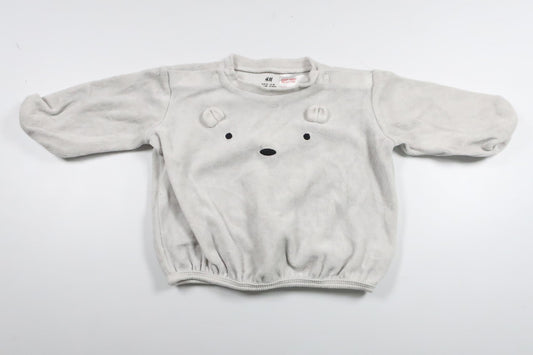Tröja i fleece från H&M - Storlek 62 - Grå