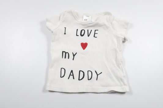 T-shirt från H&M - Storlek 56 - Vit