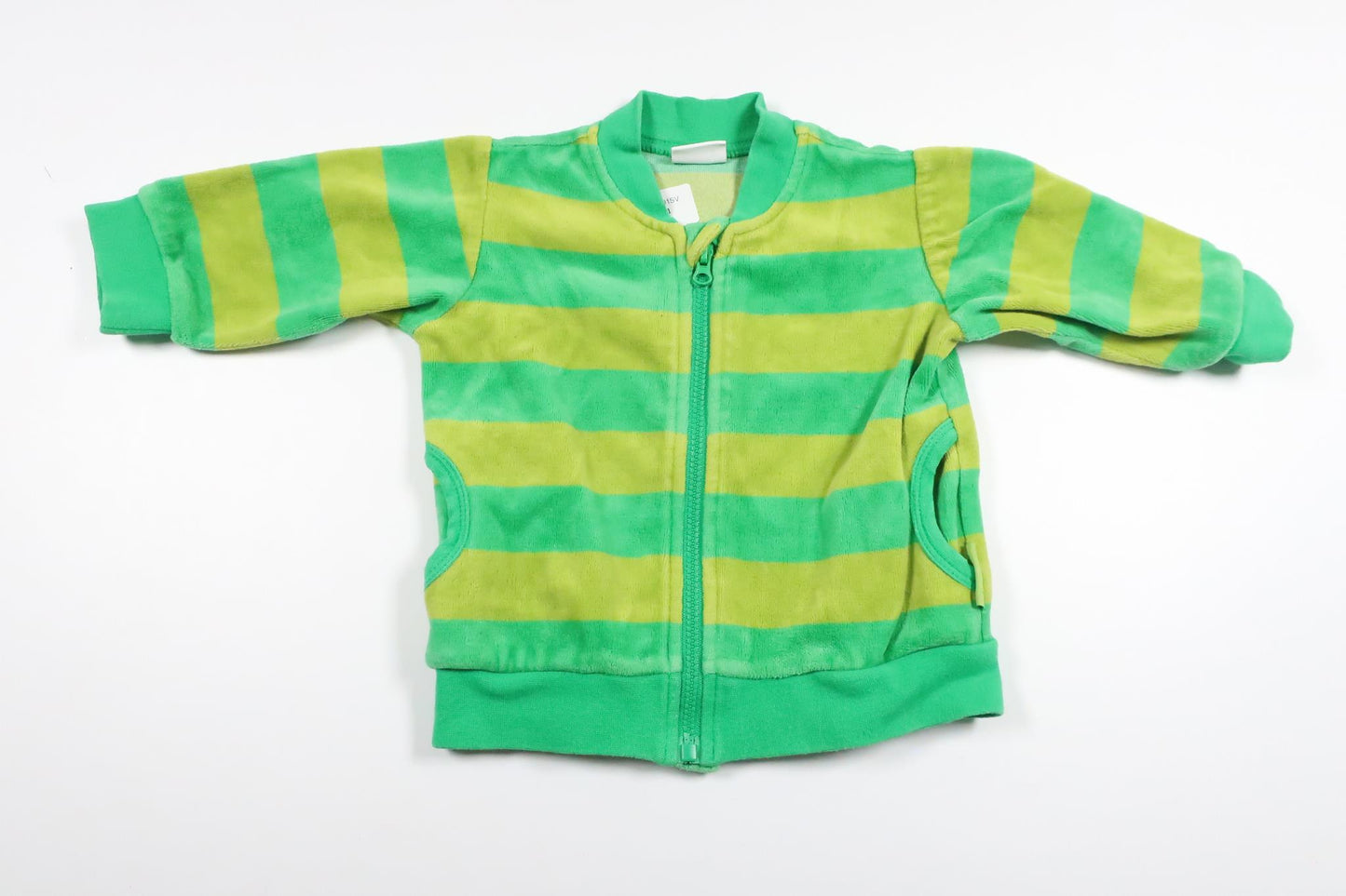 Kofta i velour från Lindex - Storlek 62 - Grön