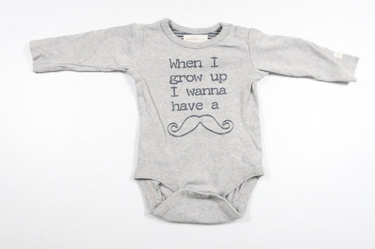 Body från Newbie - Storlek 56 - Grå