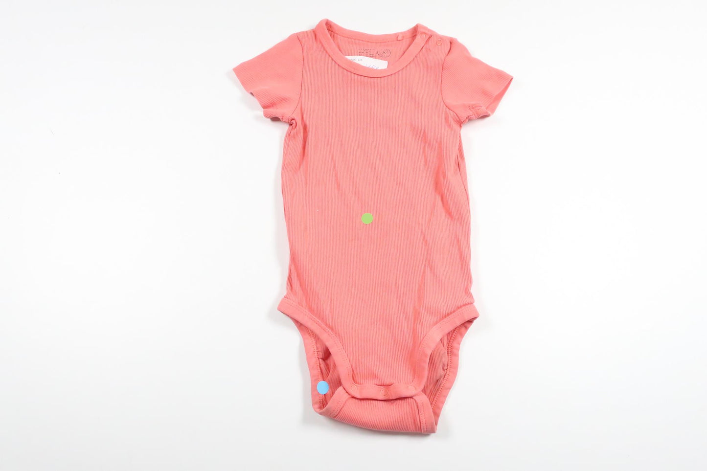 Ribbad body från Lindex - Storlek 86 - Rosa