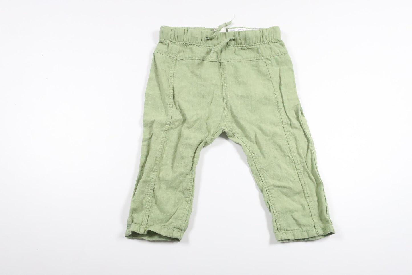 Byxor i linnemix från H&M - Storlek 68/74 - Grön