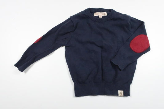 Stickad tröja från Baby Skill - Storlek 74 - Marinblå