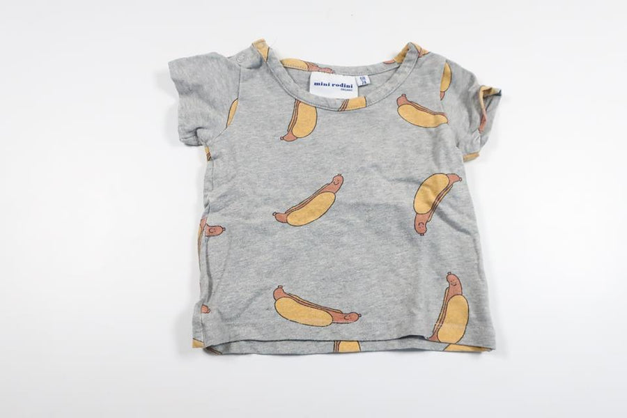 T-shirt från Mini Rodini - Storlek 68/74 - Grå