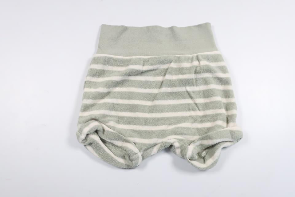 Randiga shorts från H&M - Storlek 62 - Grå