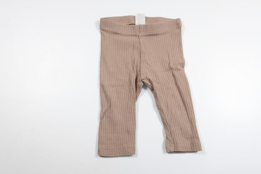 Ribbade byxor från H&M - Storlek 56/62 - Beige