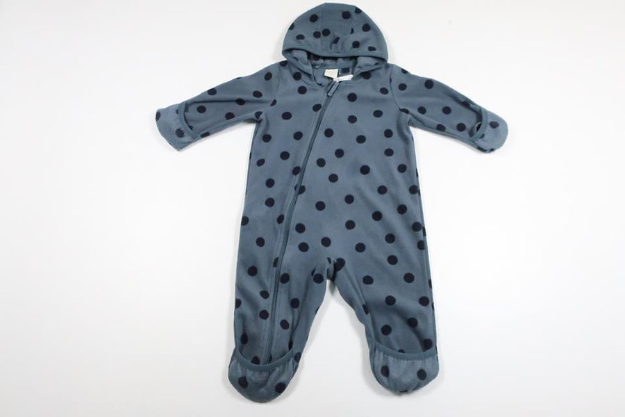 Fleece overalls from Lindex - Size 68 - Blue