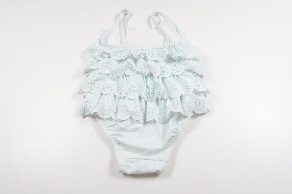 Baddräkt med volang från Baby GAP - Storlek 80/86 - Blå