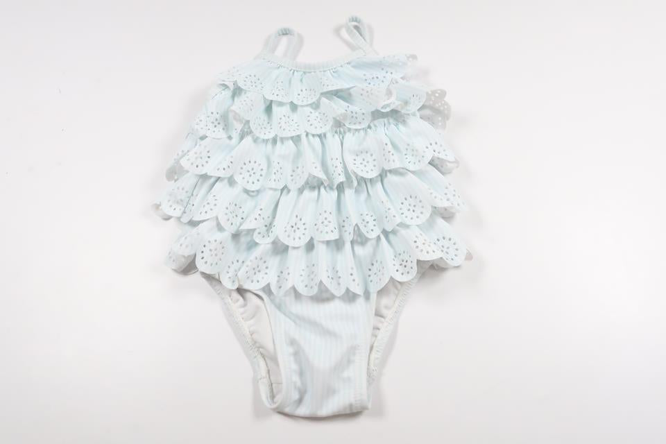 Baddräkt med volang från Baby GAP - Storlek 80/86 - Blå