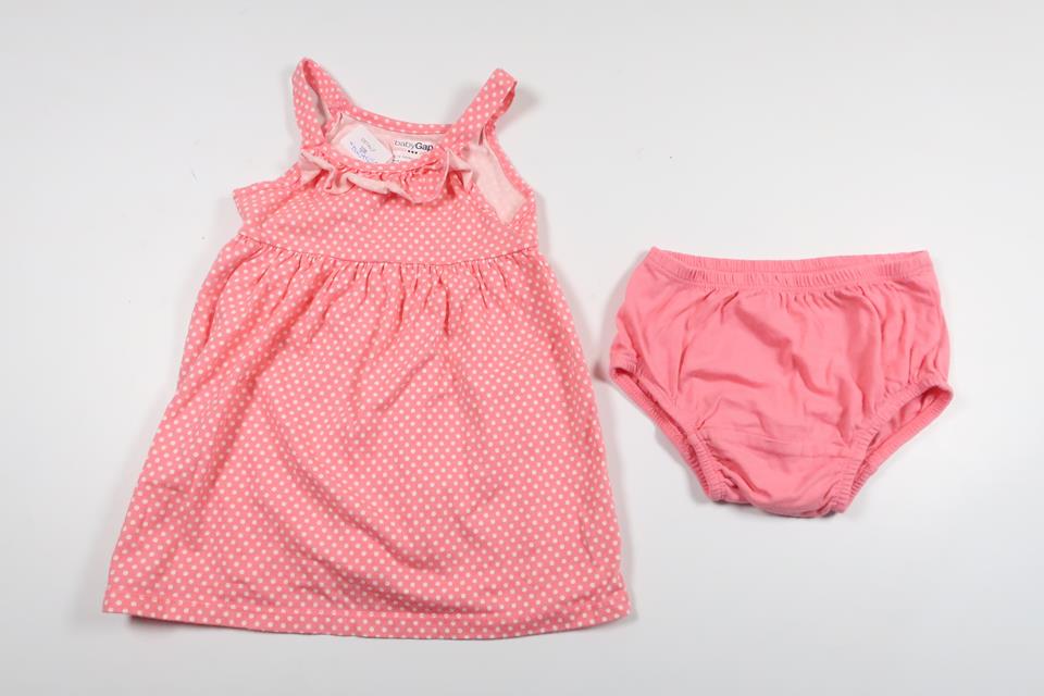 Klänning med matchande trosor från Baby GAP - Storlek 74 - Rosa