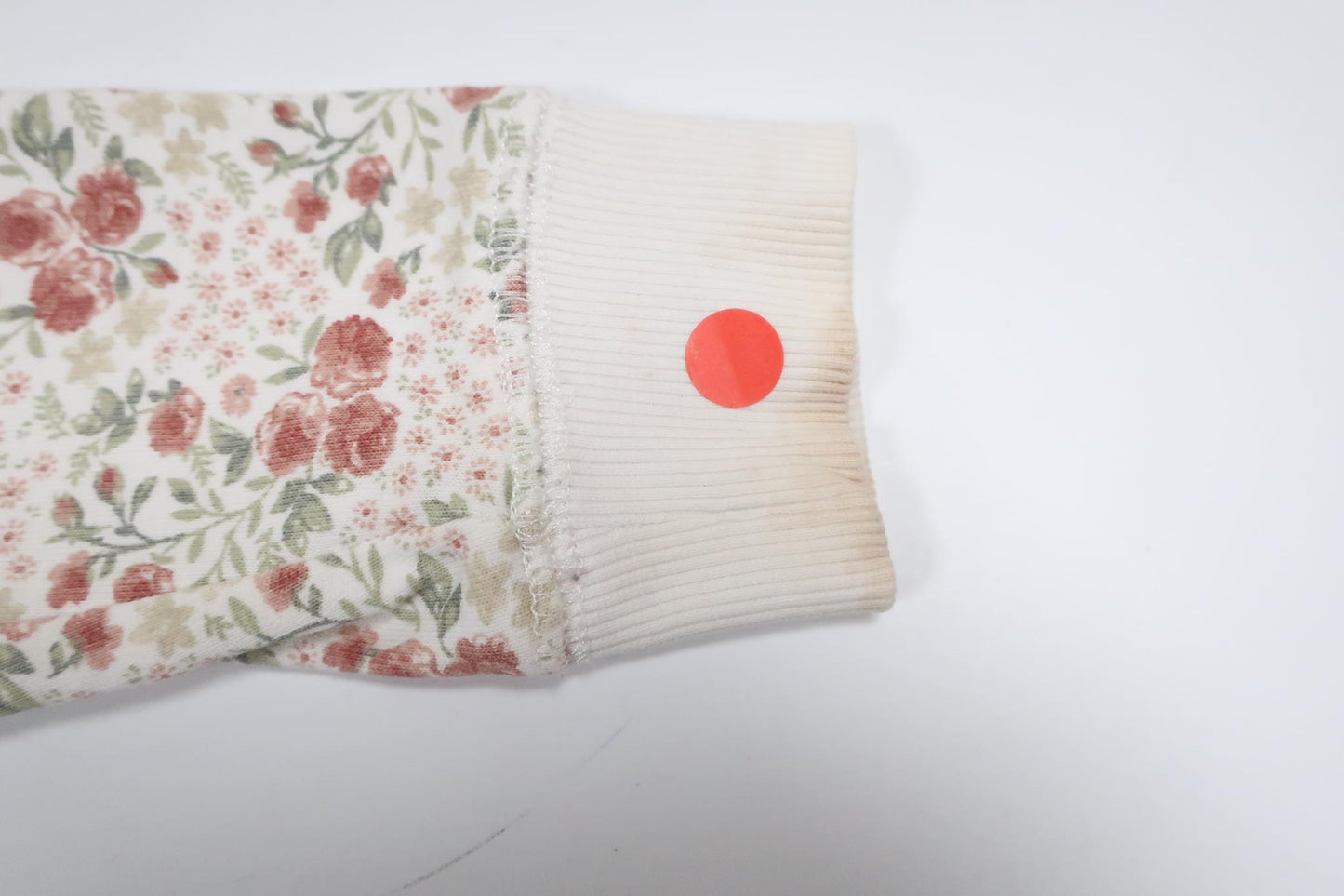 Blommig overall från Newbie - Storlek 80 - Vit