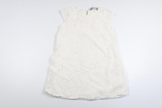 Spetsklänning från Lindex - Storlek 98 - Vit