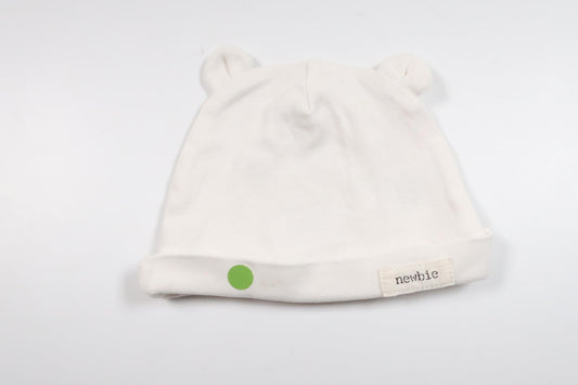Mössa med öron från Newbie - Storlek 36/38 - Vit