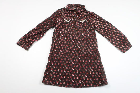 Blommig klänning från Kappahl - Storlek 122 - Brun