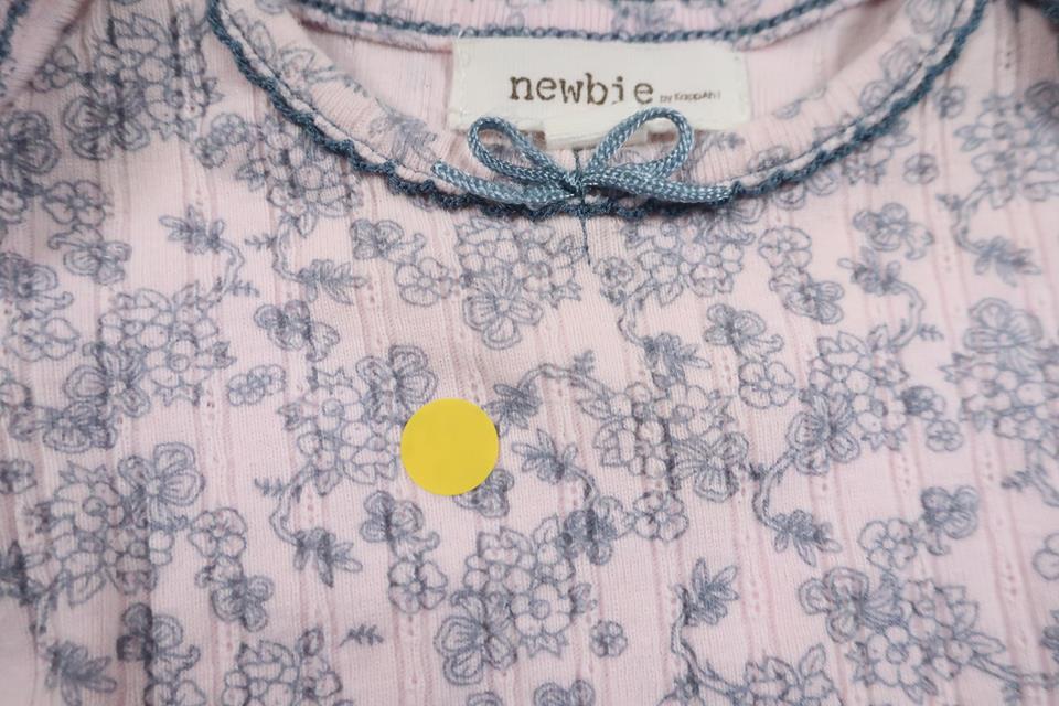 Blommig body från Newbie - Storlek 56 - Rosa