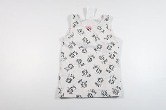 Linne med enhörning från H&M - Storlek 92 - Vit