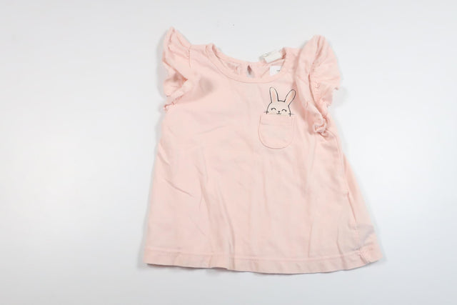 Tunika med kanin från H&M - Storlek 74 - Rosa
