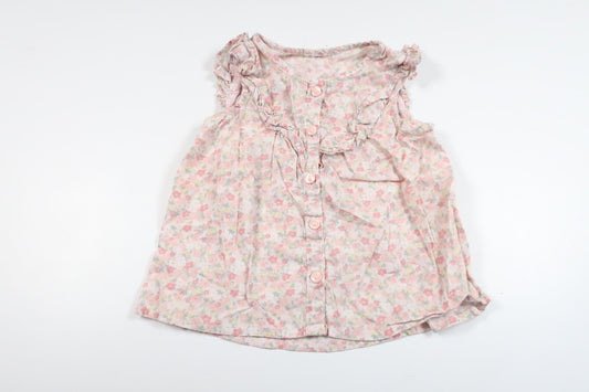 Blommig tunika från H&M - Storlek 74 - Rosa