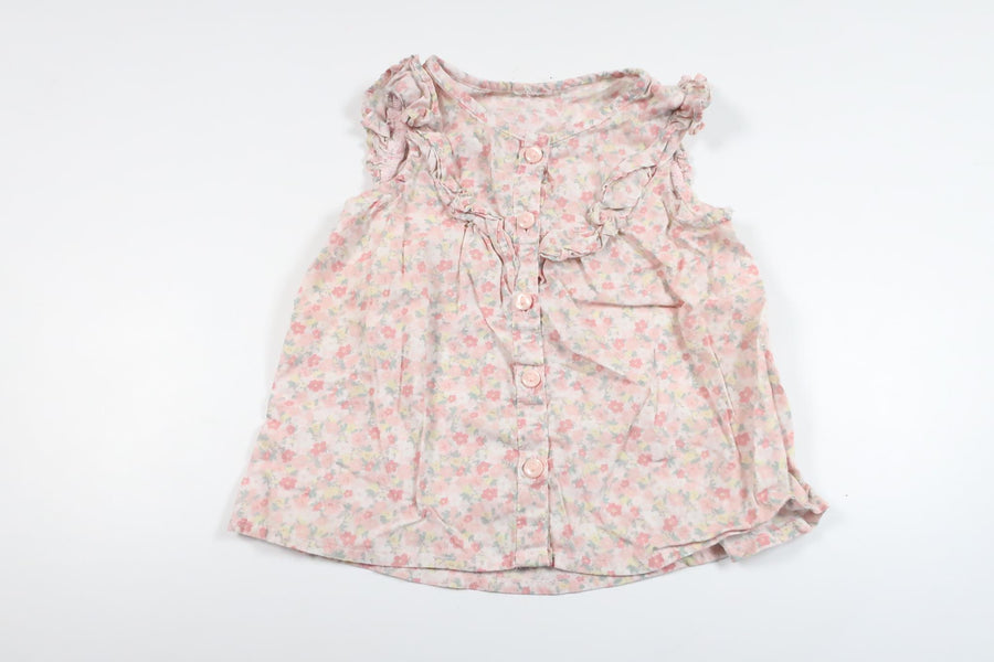 Blommig tunika från H&M - Storlek 74 - Rosa