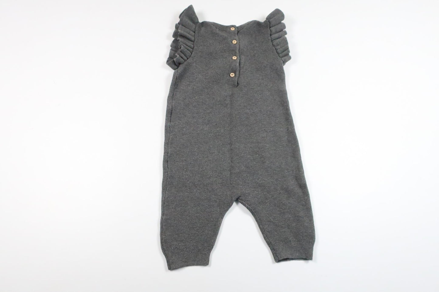 Stickad jumpsuit från H&M - Storlek 68 - Grå
