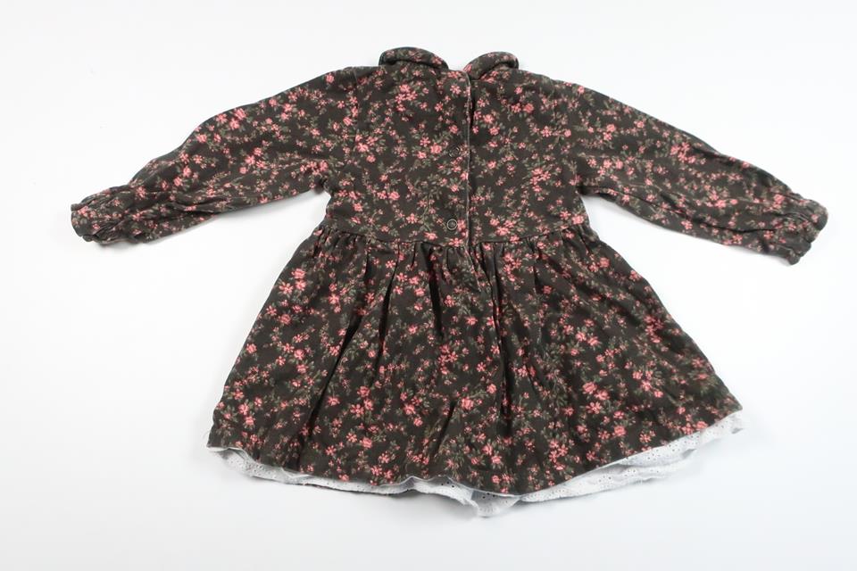 Blommig klänning från Newbie - Storlek 68 - Svart