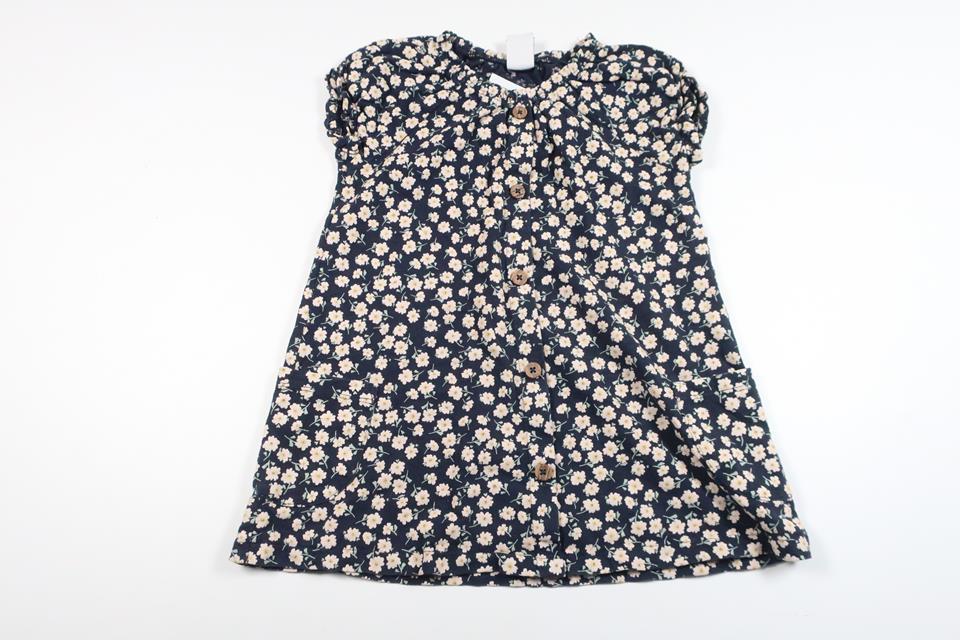 Floral dress from Lindex - Size 98 - Navy blue