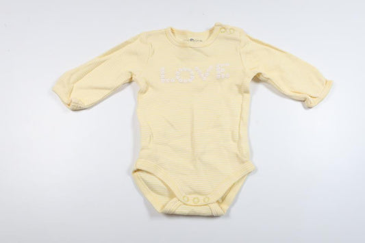 Randig body från Tiny One - Storlek 56 - Gul