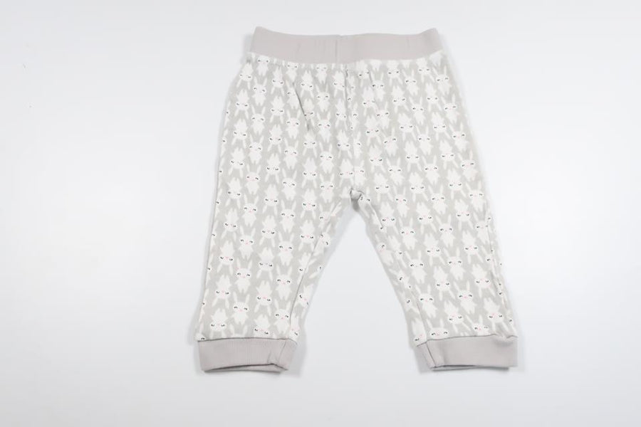 Byxor med kaniner från Okänt - Storlek 68/74 - Grå