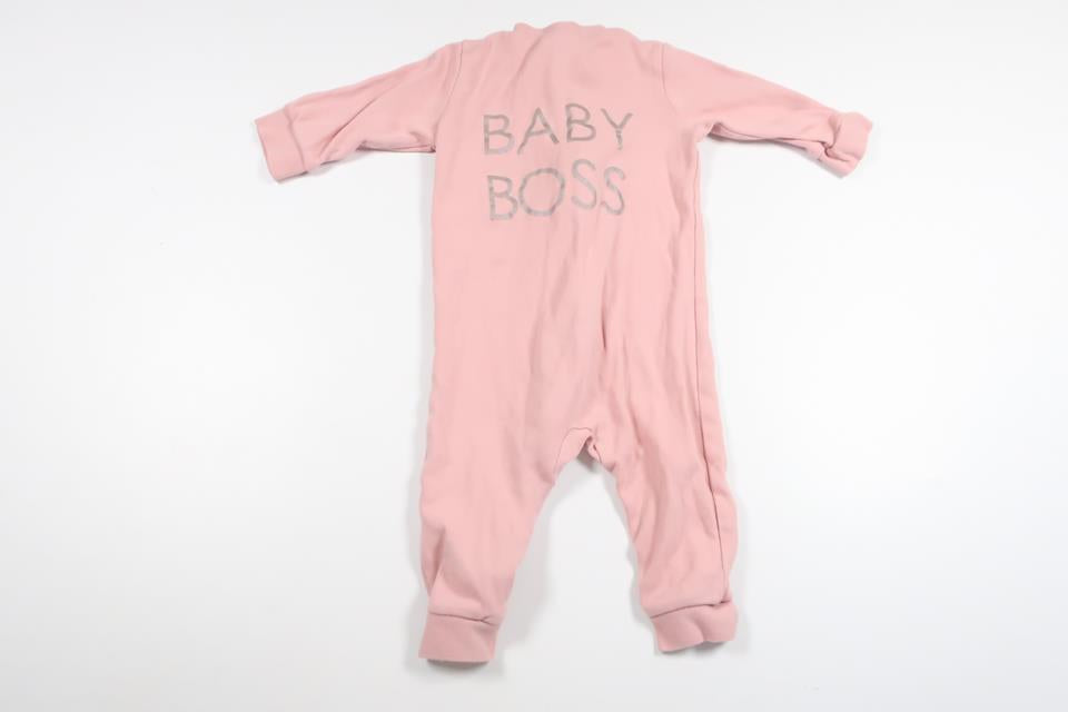 Pyjamas "Baby Boss" från Kappahl - Storlek 62/68 - Rosa
