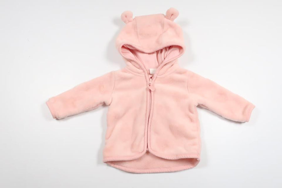 Munkjacka i fleece från H&M - Storlek 56 - Rosa
