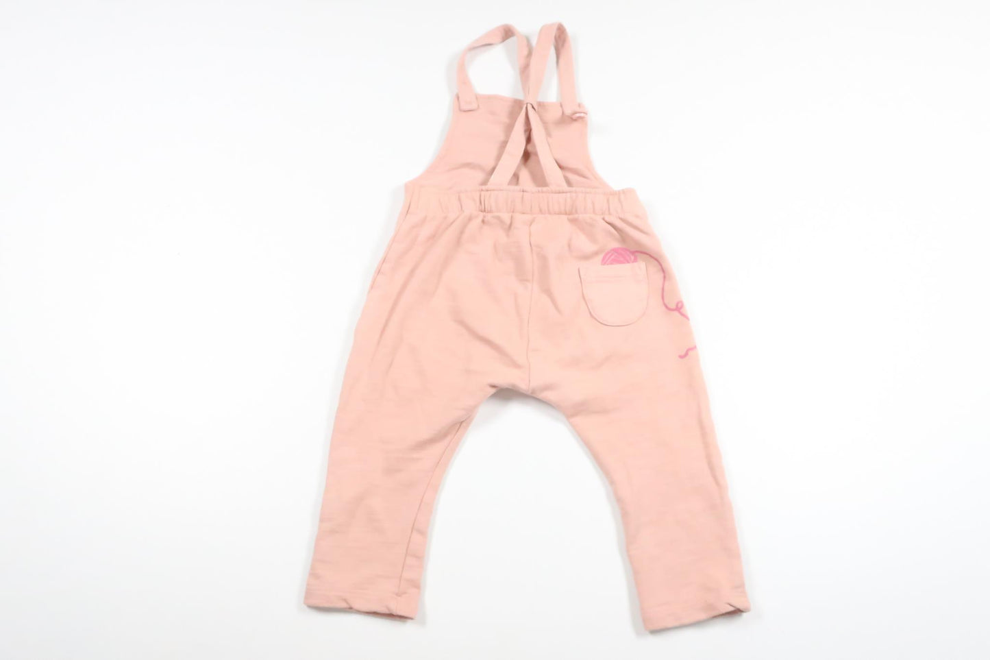 Hängselbyxor från Lindex - Storlek 74 - Rosa