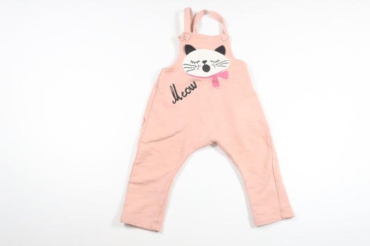 Hängselbyxor från Lindex - Storlek 74 - Rosa