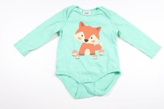 Body med räv från BPC - Storlek 68/74 - Grön