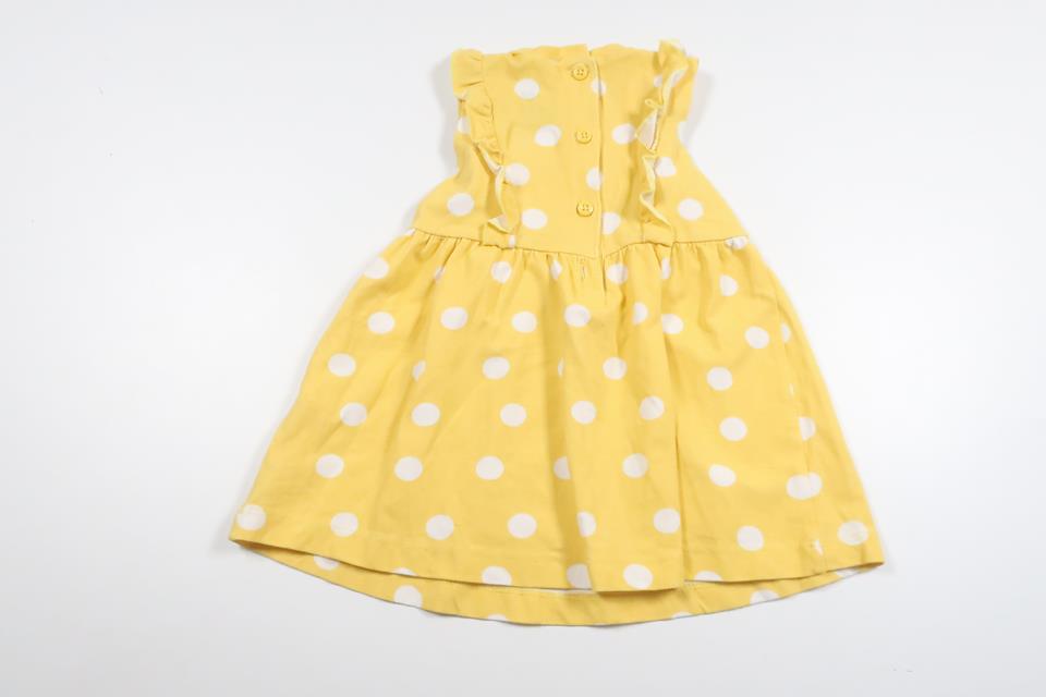 Prickig klänning från ICA I Love Eco - Storlek 68 - Gul