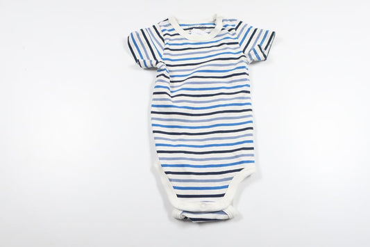 Randig body från Lindex - Storlek 68 - Vit