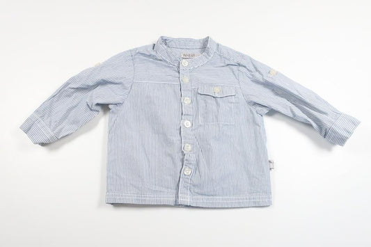 Randig skjorta från Wheat - Storlek 62 - Blå