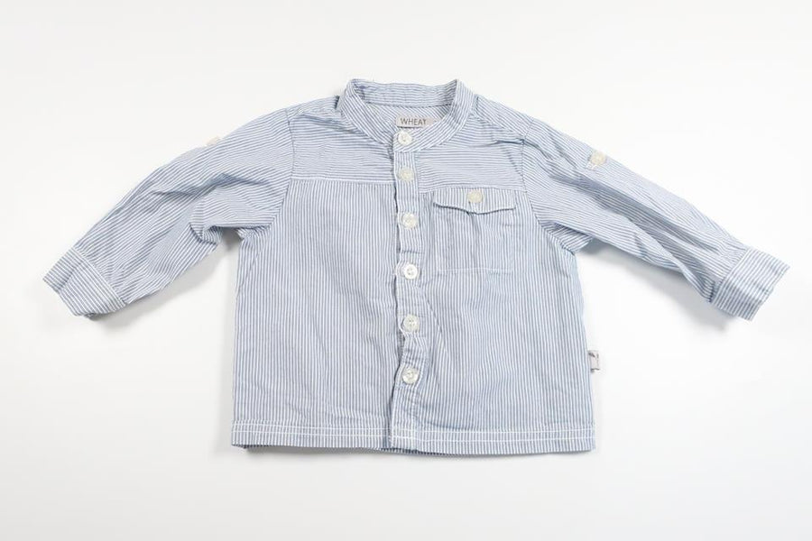 Randig skjorta från Wheat - Storlek 62 - Blå