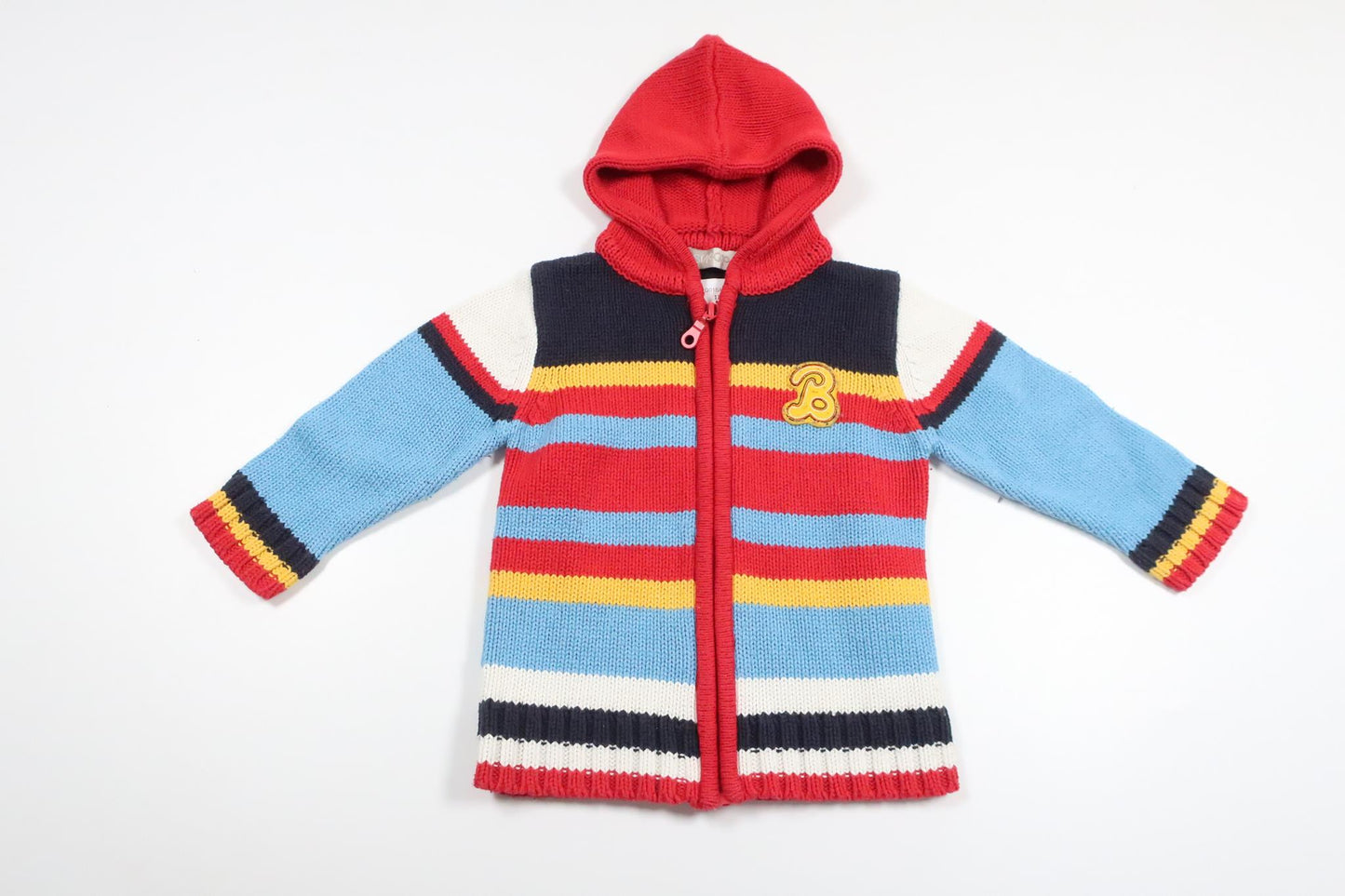 Stickad munkjacka från Staccato - Storlek 74 - Multi