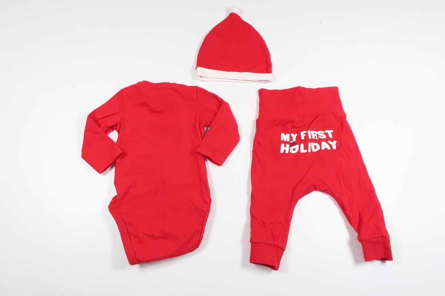 Set with Christmas motifs from H&M - Size 62 - Red