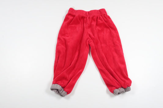 Tomtebyxor i fleece från Kappahl - Storlek 74/80 - Röd