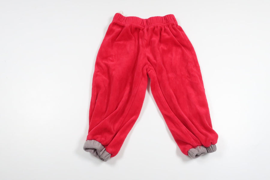 Tomtebyxor i fleece från Kappahl - Storlek 74/80 - Röd