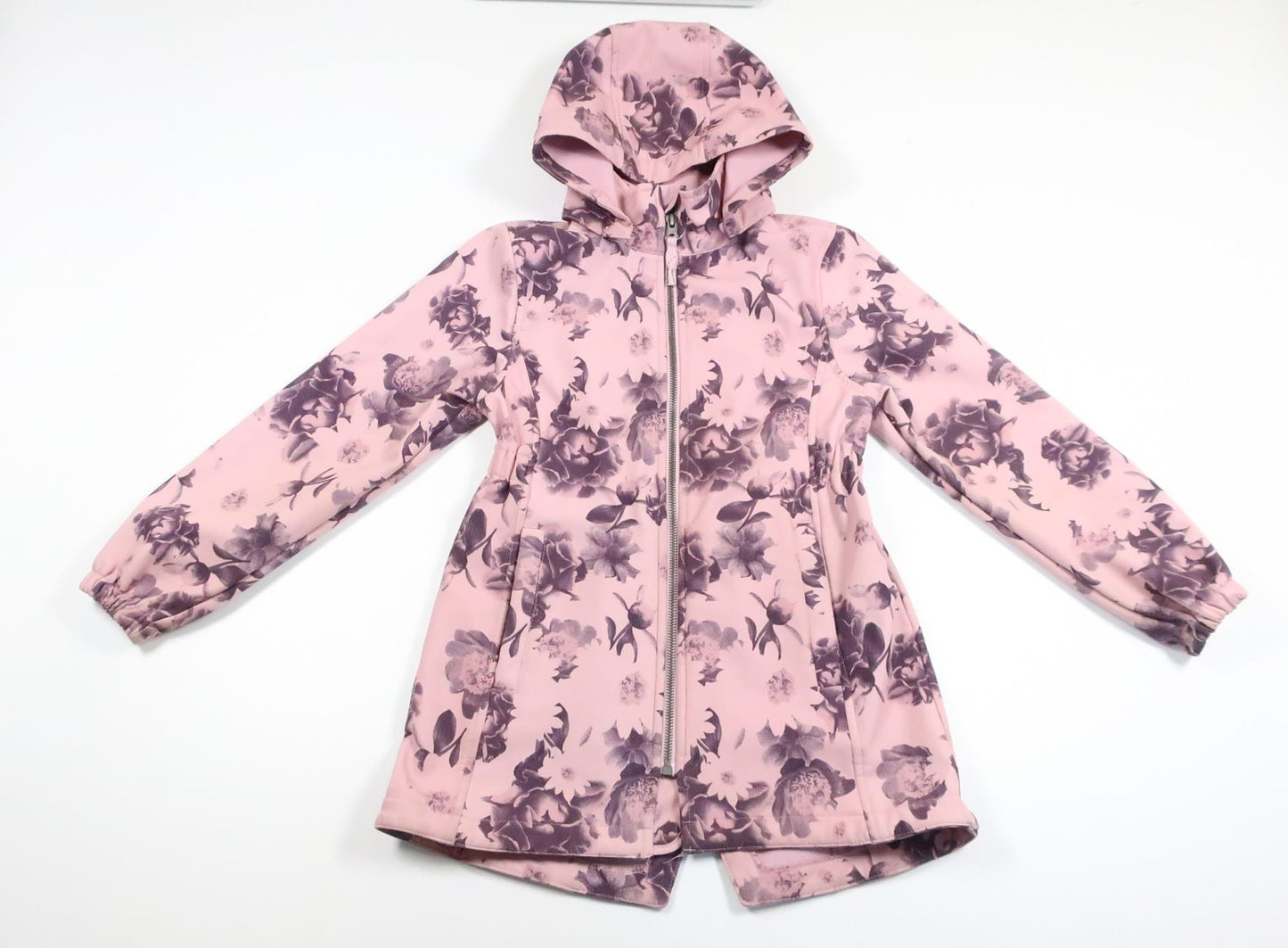 Softshelljacka/lång kappa från Name It - Storlek 128 - Rosa