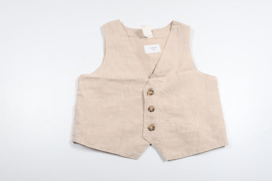 Kostymväst i linnemix från H&M - Storlek 80 - Beige