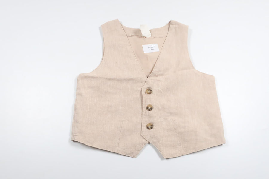 Kostymväst i linnemix från H&M - Storlek 80 - Beige