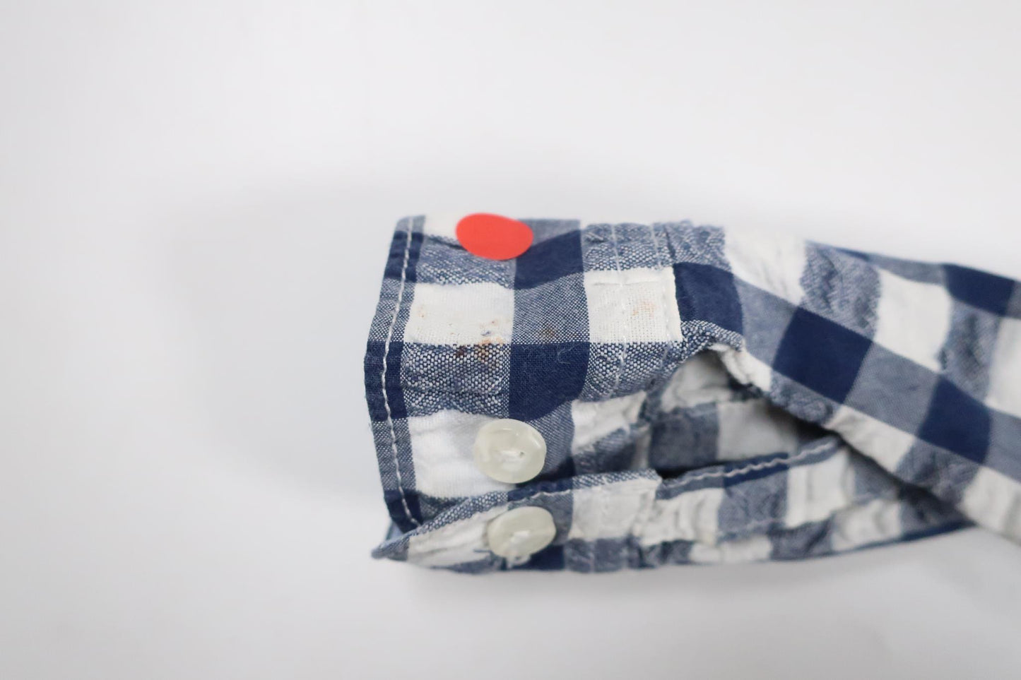 Rutig skjorta från Lindex - Storlek 80 - Marinblå