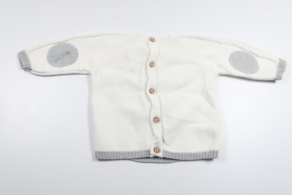 Stickad tröja från Newbie - Storlek 62 - Vit