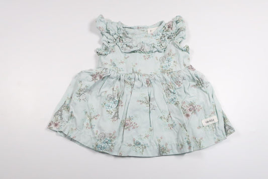 Blommiga klänning från Newbie - Storlek 62 - Blå