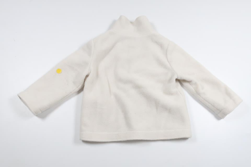Kofta i fleece från il gufo - Storlek 74 - Benvit