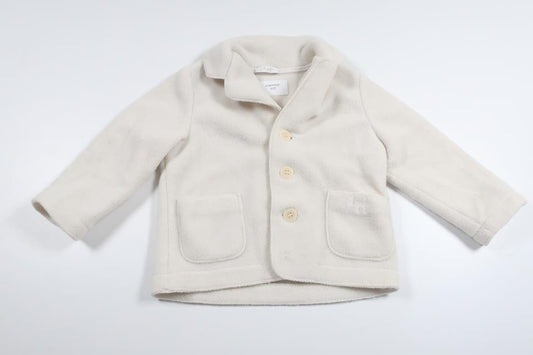 Kofta i fleece från il gufo - Storlek 74 - Benvit