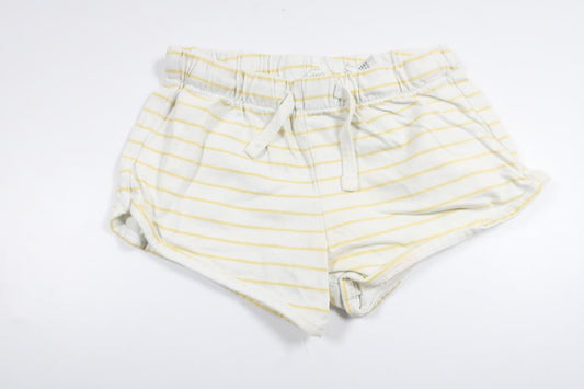Randiga shorts från H&M - Storlek 80 - Vit